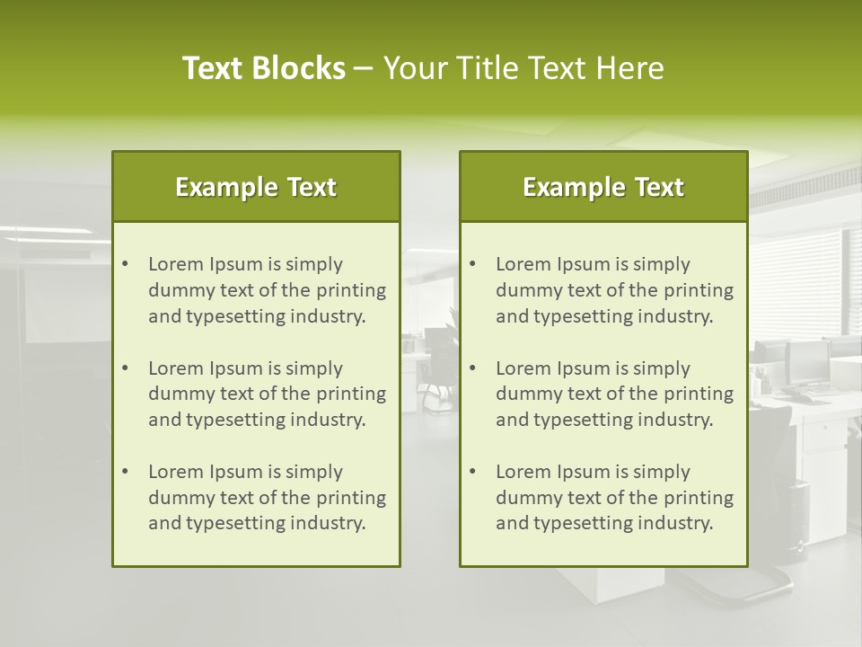 Object Light Interior PowerPoint Template