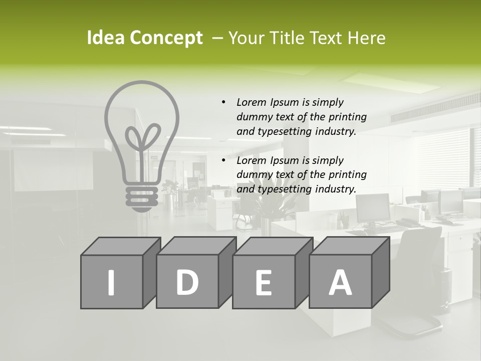 Object Light Interior PowerPoint Template