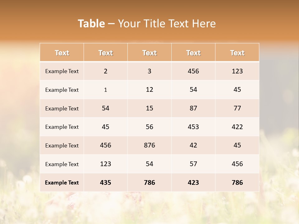 Nature Season Parent PowerPoint Template