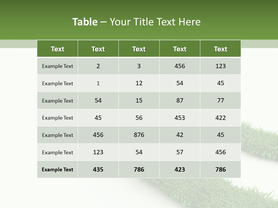 Natural Summer Flora PowerPoint Template