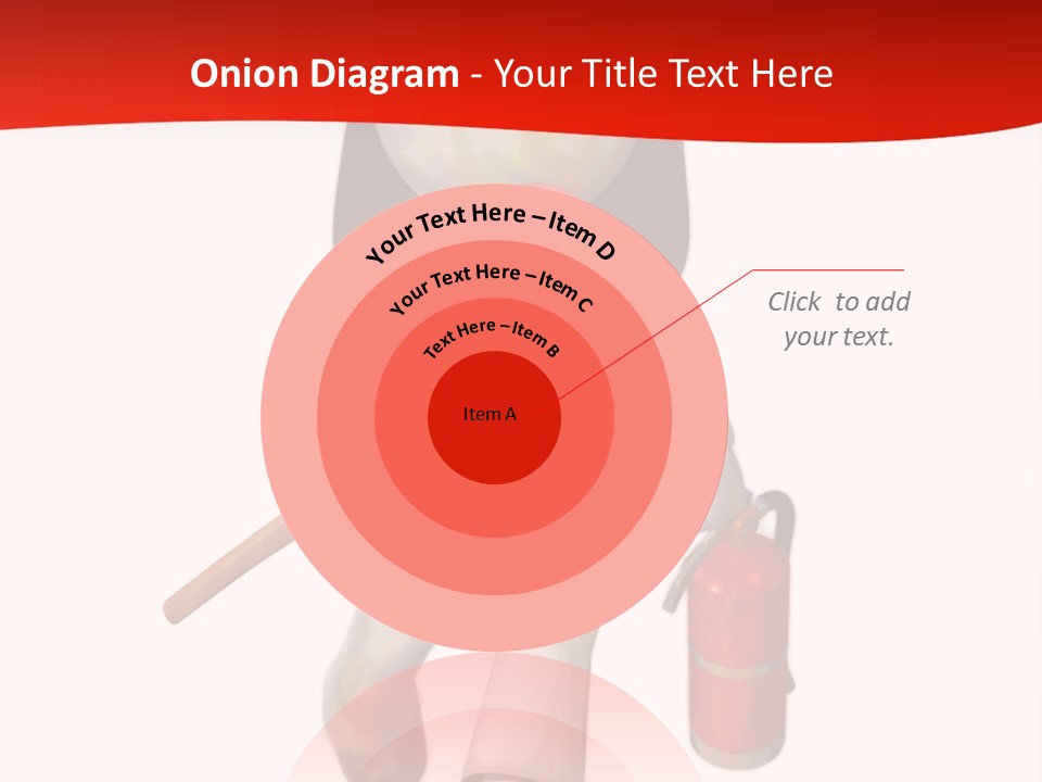 A Person With A Fireman's Hat And Holding A Fire Extinguis PowerPoint Template