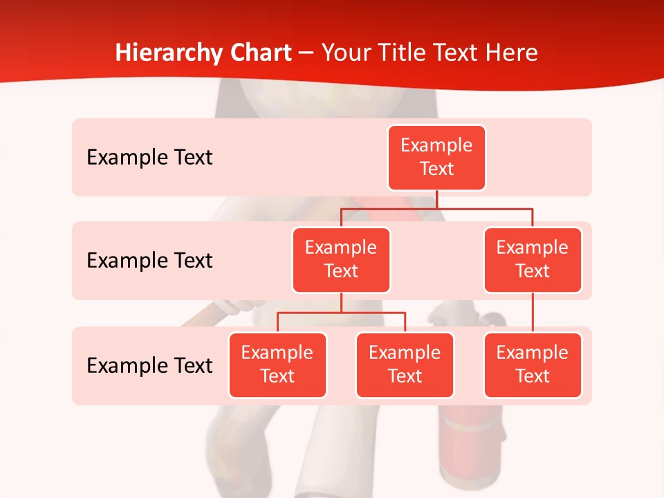 A Person With A Fireman's Hat And Holding A Fire Extinguis PowerPoint Template