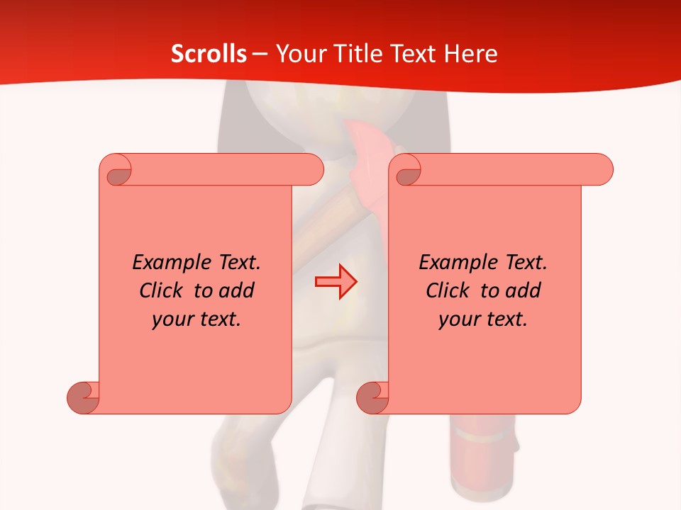 A Person With A Fireman's Hat And Holding A Fire Extinguis PowerPoint Template