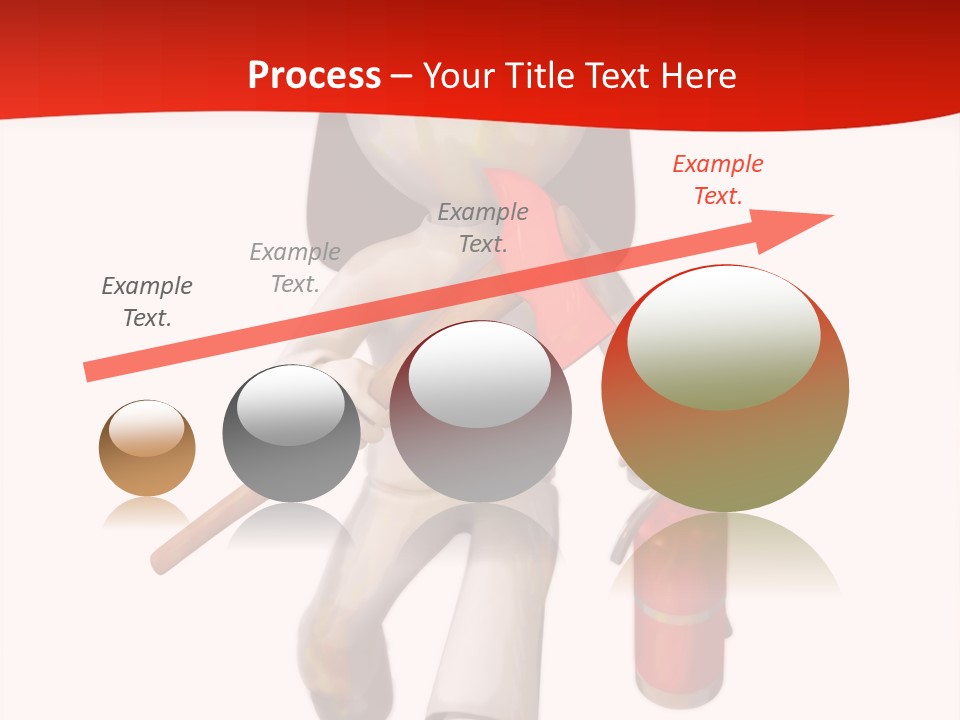 A Person With A Fireman's Hat And Holding A Fire Extinguis PowerPoint Template