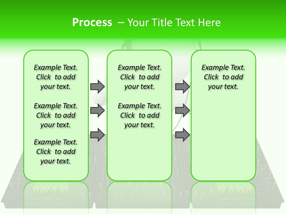 A Person With Headphones On A Dj's Deck PowerPoint Template