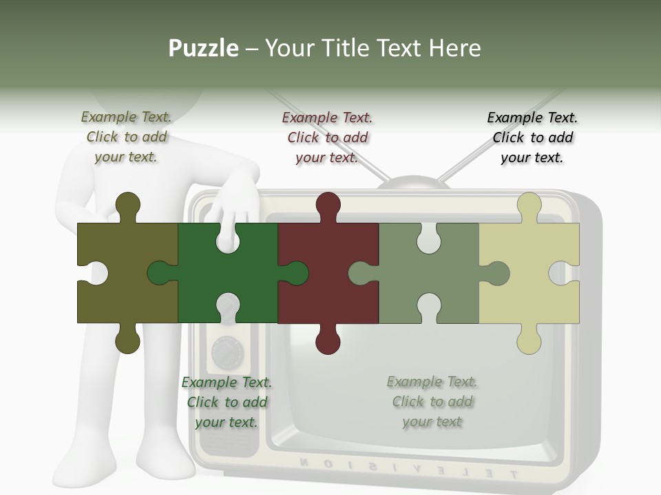 Media People Equipment PowerPoint Template