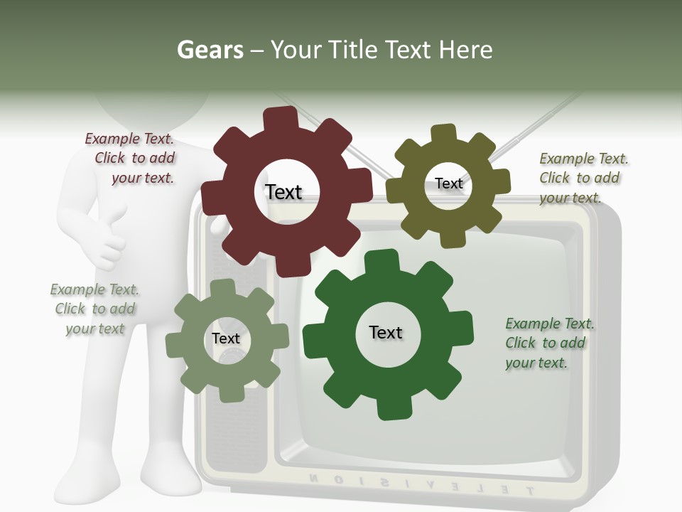 Media People Equipment PowerPoint Template