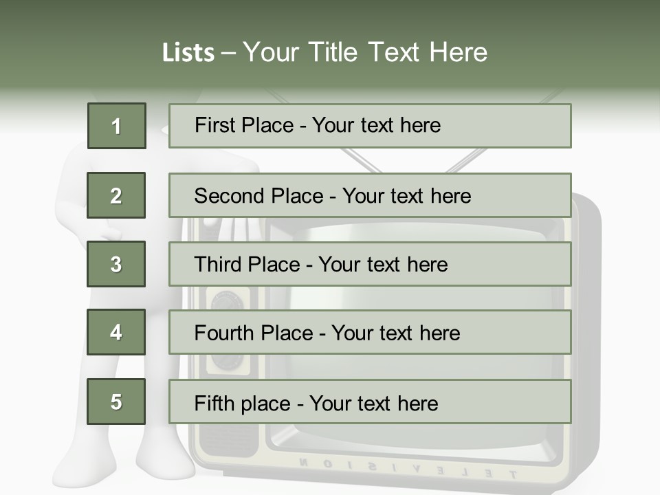 Media People Equipment PowerPoint Template
