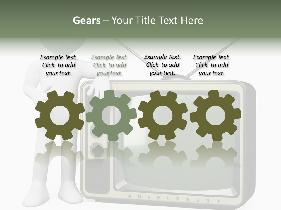 Media People Equipment PowerPoint Template