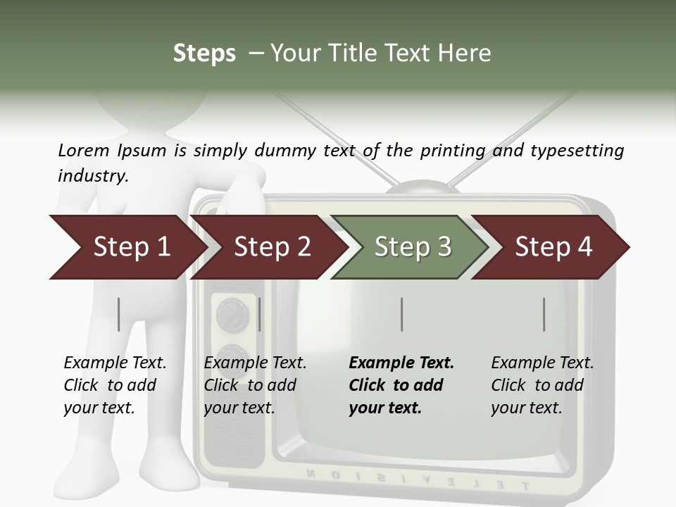 Media People Equipment PowerPoint Template