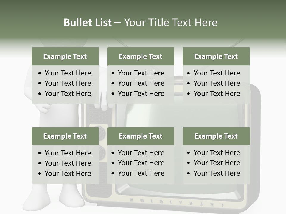 Media People Equipment PowerPoint Template