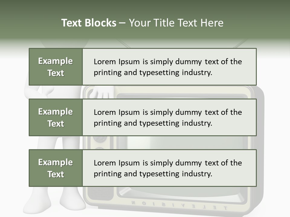 Media People Equipment PowerPoint Template