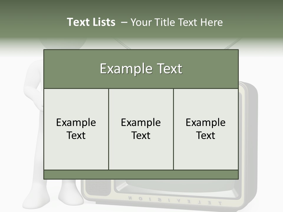 Media People Equipment PowerPoint Template