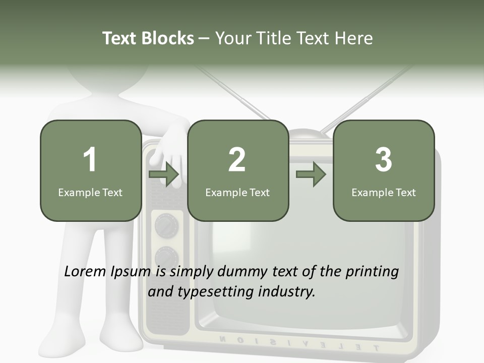 Media People Equipment PowerPoint Template