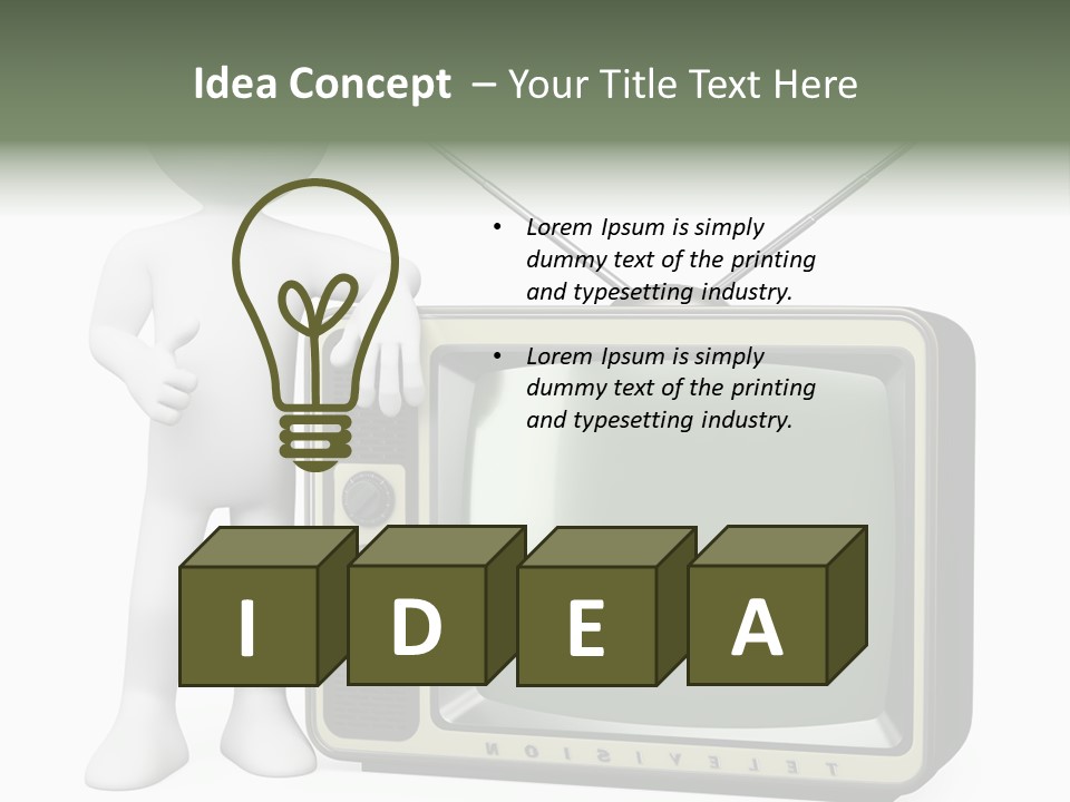 Media People Equipment PowerPoint Template