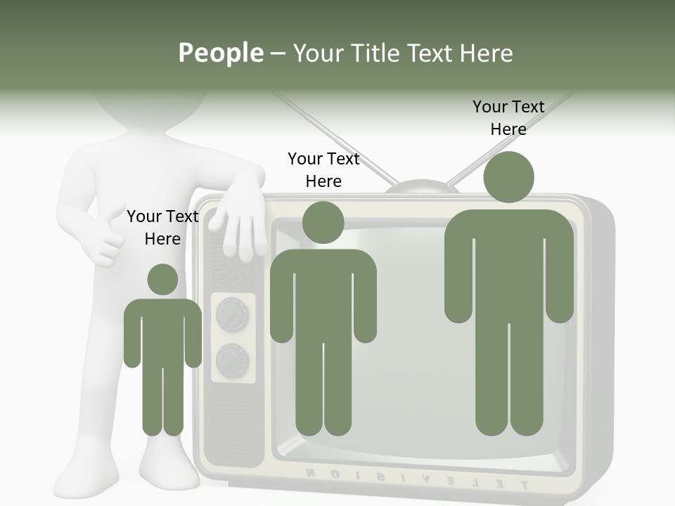 Media People Equipment PowerPoint Template