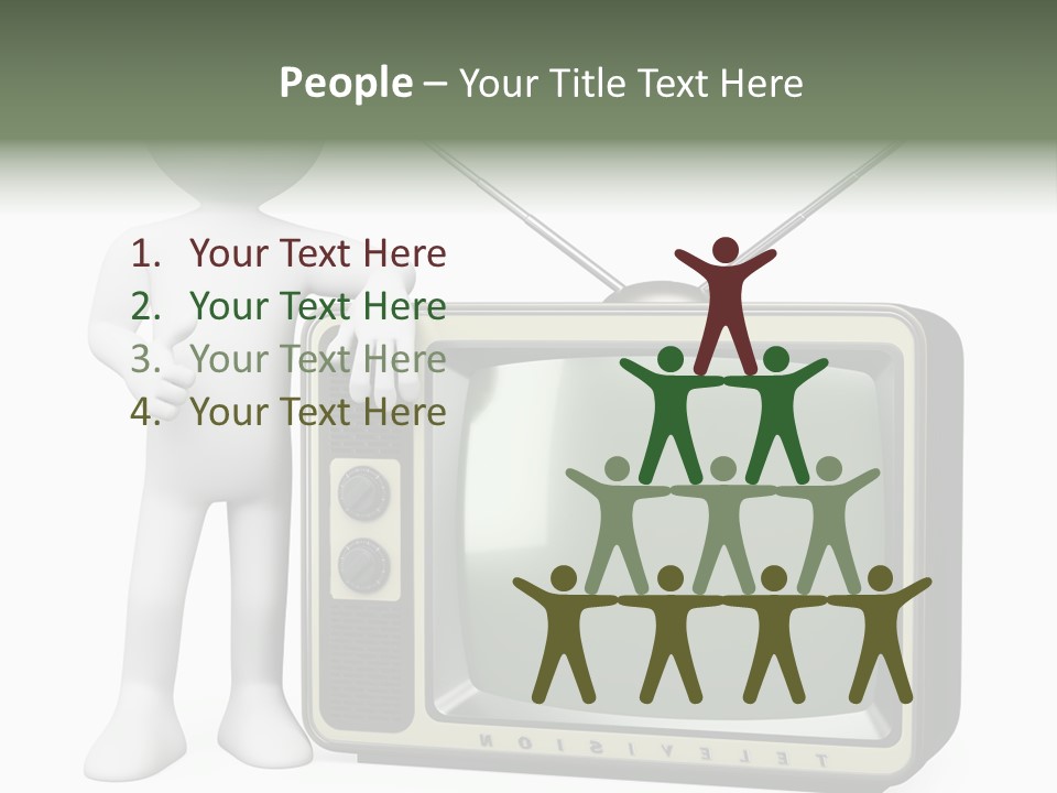 Media People Equipment PowerPoint Template