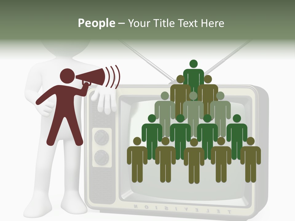 Media People Equipment PowerPoint Template