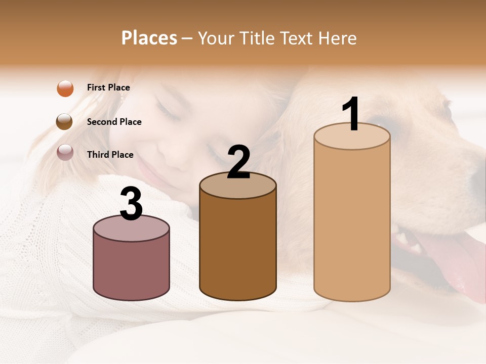 Pet Face Caucasian PowerPoint Template