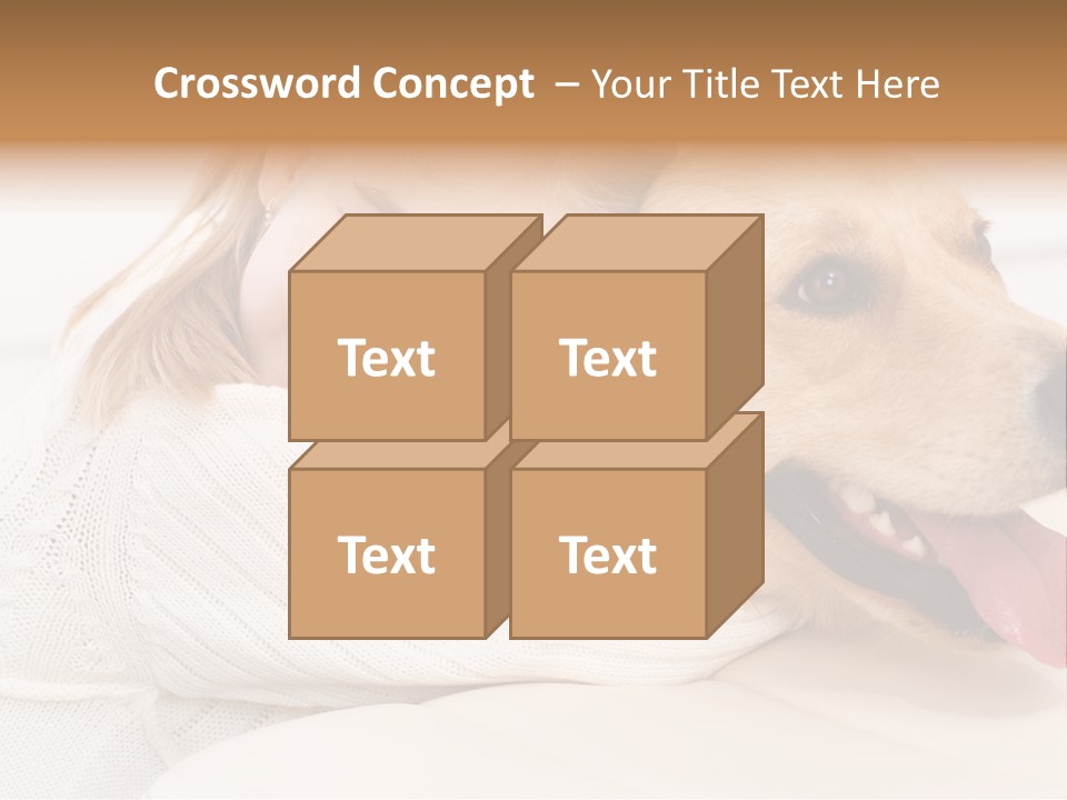 Pet Face Caucasian PowerPoint Template