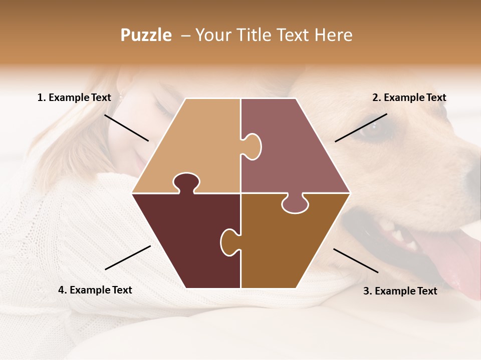 Pet Face Caucasian PowerPoint Template