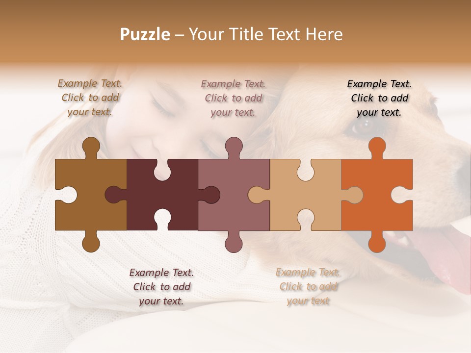 Pet Face Caucasian PowerPoint Template