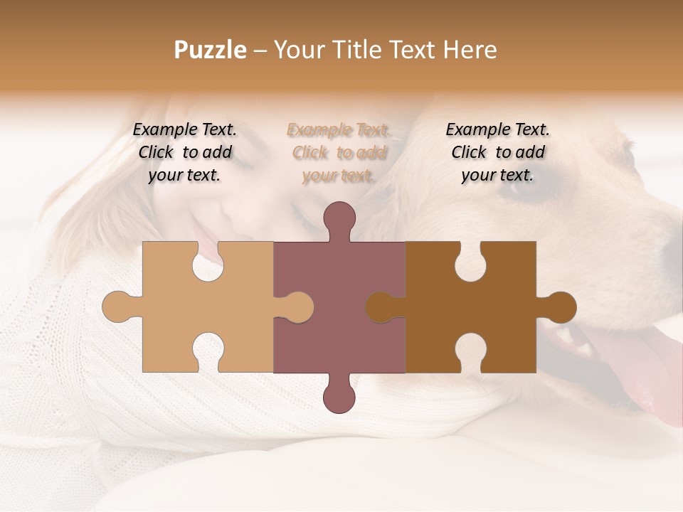 Pet Face Caucasian PowerPoint Template