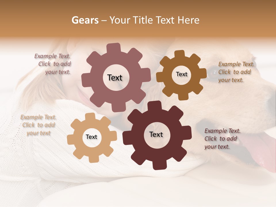 Pet Face Caucasian PowerPoint Template