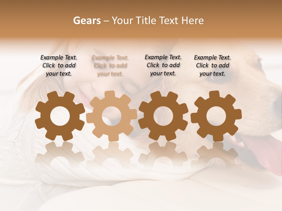 Pet Face Caucasian PowerPoint Template