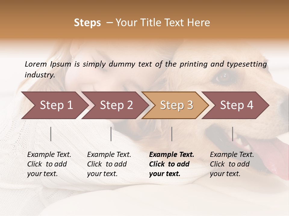 Pet Face Caucasian PowerPoint Template