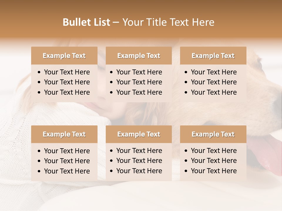 Pet Face Caucasian PowerPoint Template