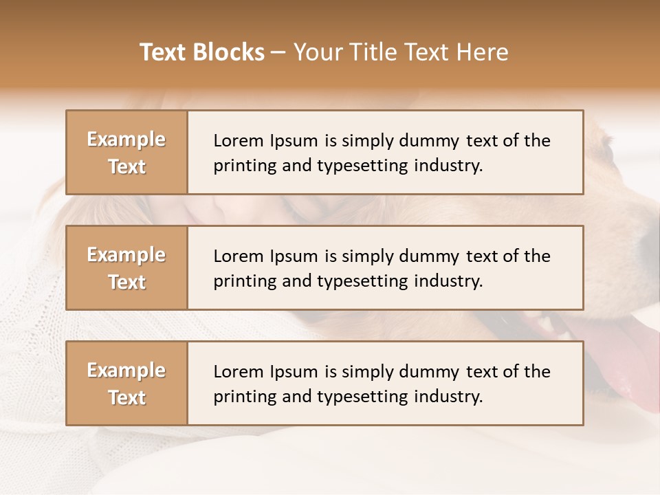 Pet Face Caucasian PowerPoint Template