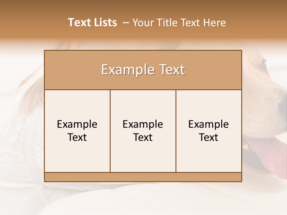 Pet Face Caucasian PowerPoint Template
