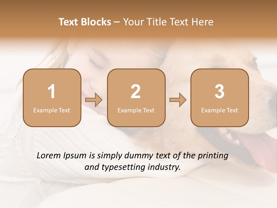 Pet Face Caucasian PowerPoint Template