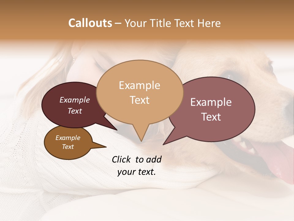 Pet Face Caucasian PowerPoint Template