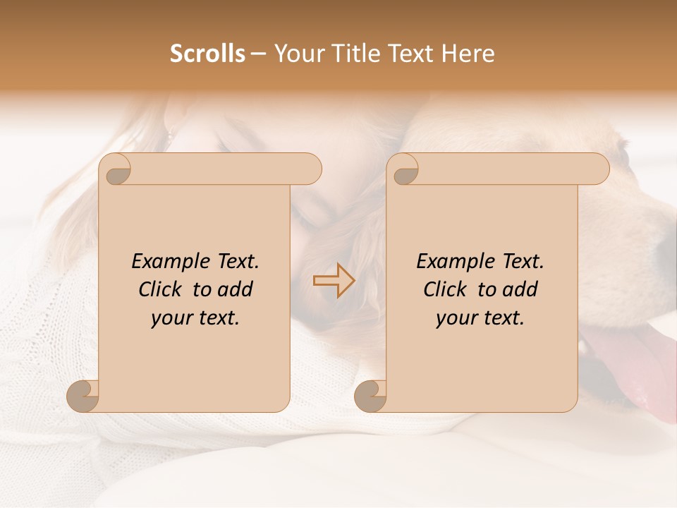 Pet Face Caucasian PowerPoint Template