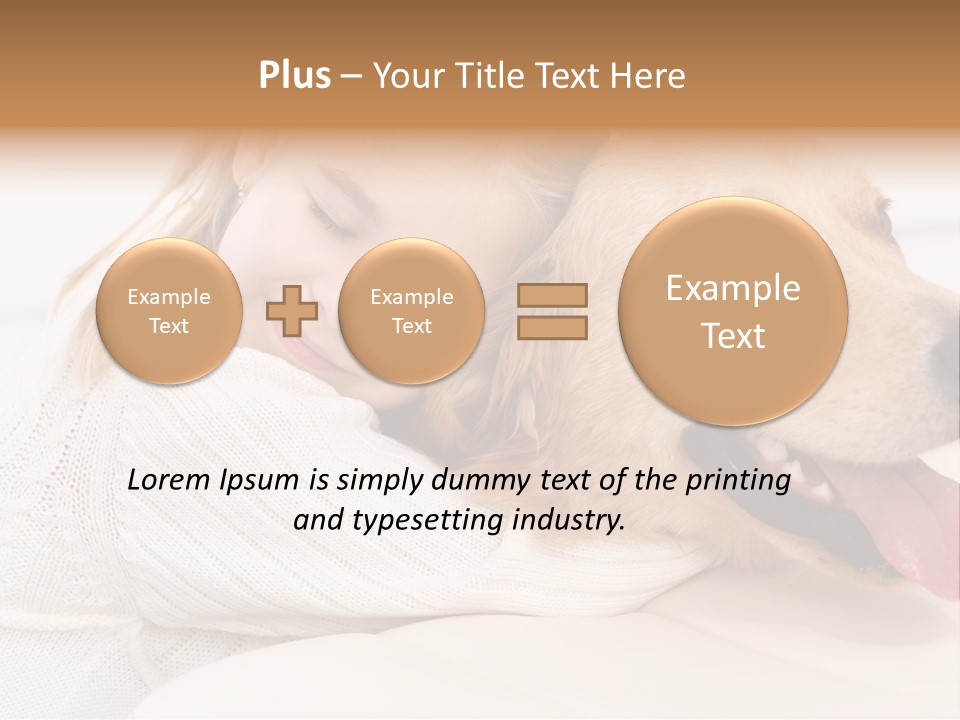 Pet Face Caucasian PowerPoint Template