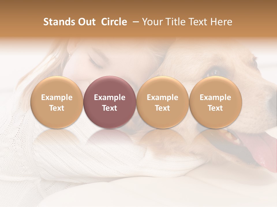 Pet Face Caucasian PowerPoint Template