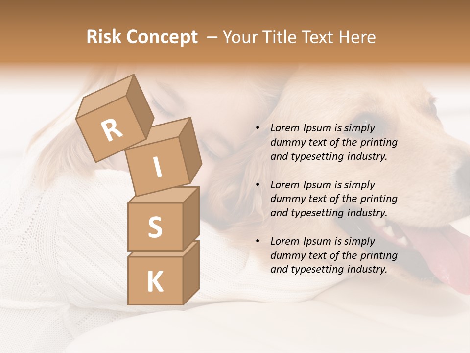 Pet Face Caucasian PowerPoint Template