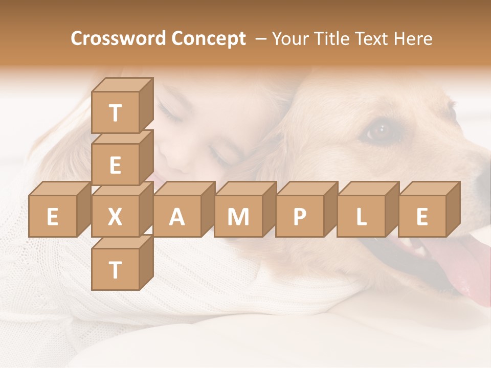 Pet Face Caucasian PowerPoint Template