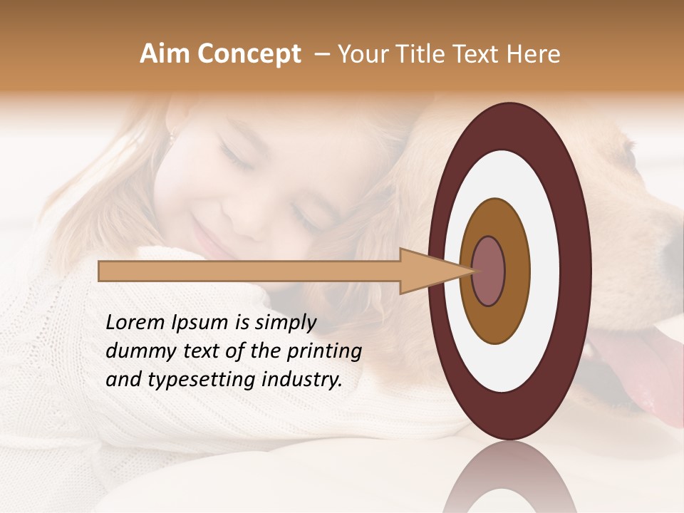 Pet Face Caucasian PowerPoint Template