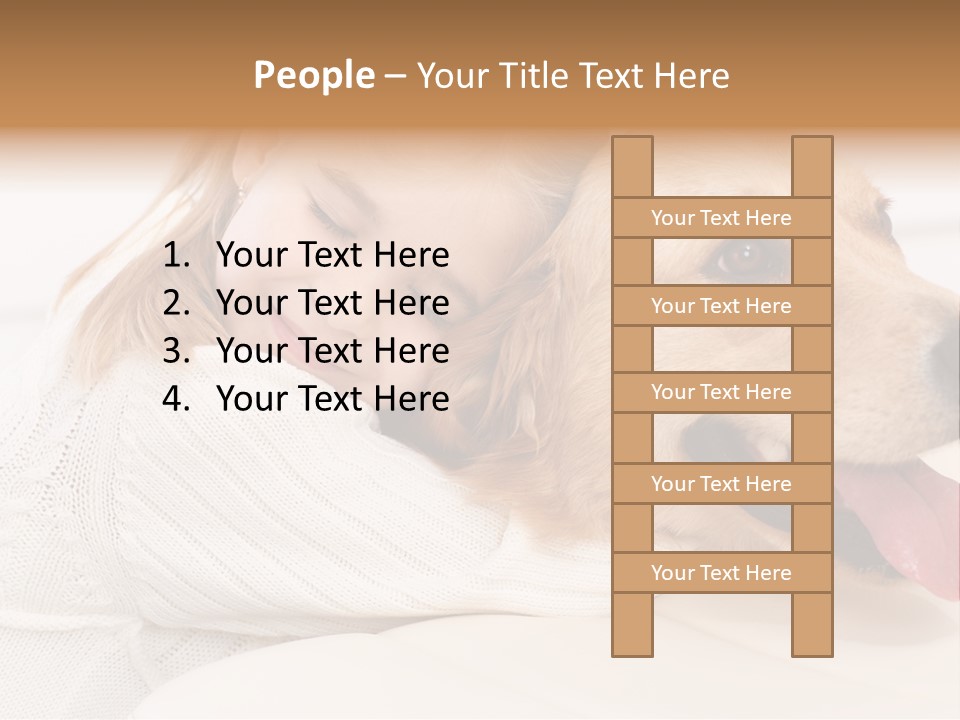 Pet Face Caucasian PowerPoint Template