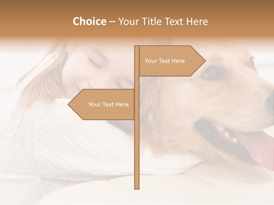 Pet Face Caucasian PowerPoint Template