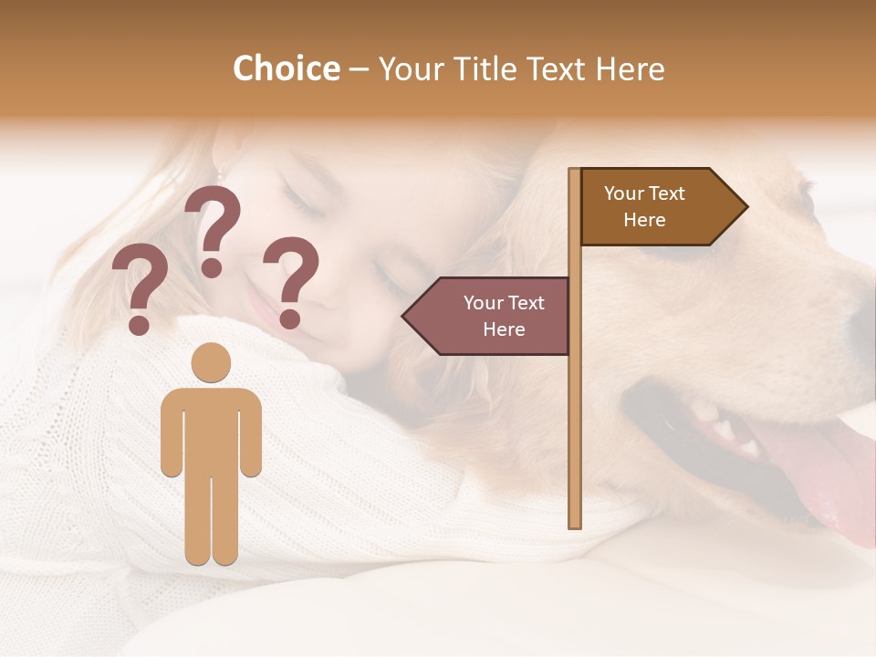 Pet Face Caucasian PowerPoint Template