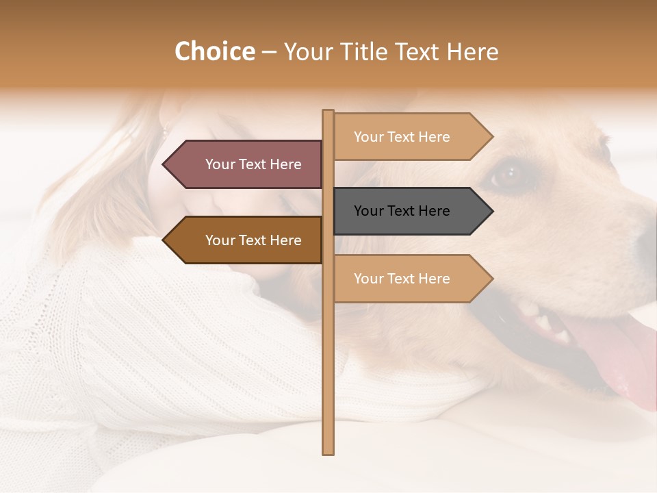 Pet Face Caucasian PowerPoint Template