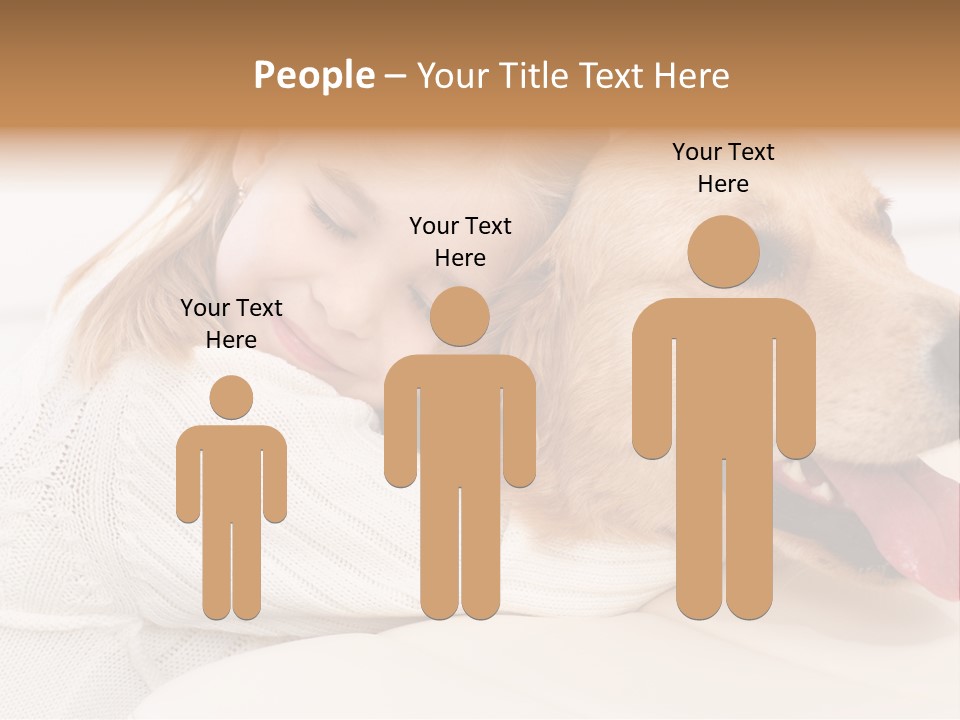 Pet Face Caucasian PowerPoint Template