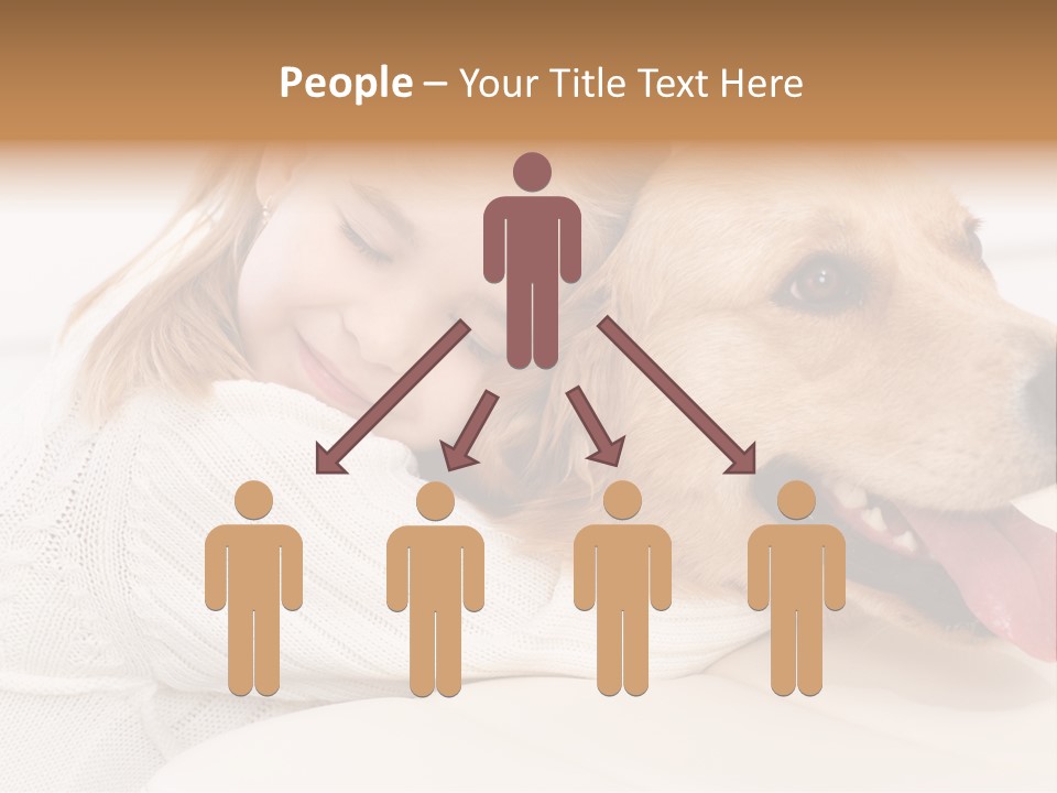Pet Face Caucasian PowerPoint Template