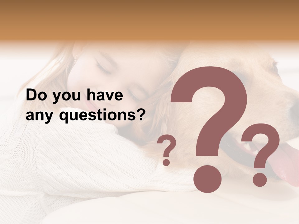 Pet Face Caucasian PowerPoint Template