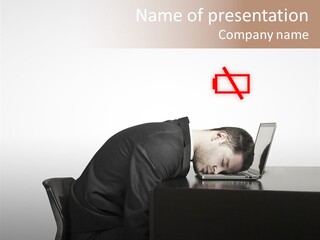 Office One Looking PowerPoint Template