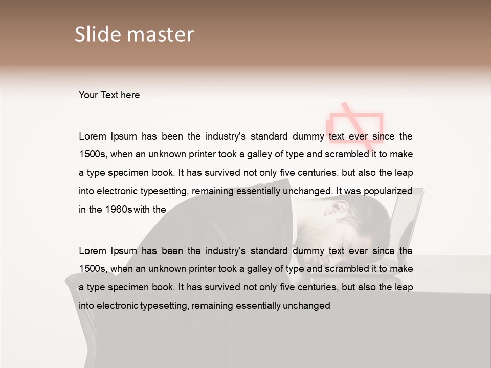 Office One Looking PowerPoint Template